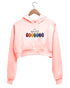 Quirkipedia 7 Chakras YOGA Fitness, Positivity, Mindfulness Womens Crop Hoodies